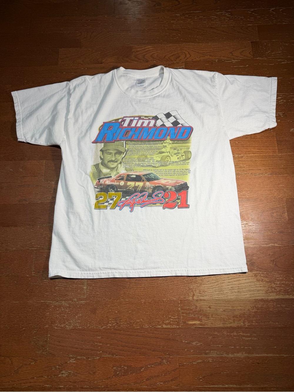 Y2K Tim Richmond Story of a Champion Racing Graphic Tee